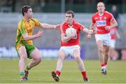 16 March 2013; Graham Canty, Cork, in action against Patrick McBrearty, Donegal. Allianz Football League, Division 1, Cork v Donegal, Pairc Ui Rinn, Cork. Picture credit: Diarmuid Greene / SPORTSFILE