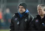 16 March 2013; Louth manager Aidan O'Rourke, left, along with Bernie Murray, assistant manager. Allianz Football League, Division 2, Armagh v Louth, Athletic Grounds, Armagh. Picture credit: Oliver McVeigh / SPORTSFILE