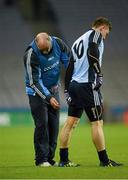 16 March 2013; Dublin's Paul Flynn is attended to by Dr. David Hickey after the game. Allianz Football League, Division 1, Dublin v Tyrone, Croke Park, Dublin. Picture credit: Ray McManus / SPORTSFILE