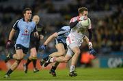 16 March 2013; Mark Donnelly, Tyrone, in action against Dara Nelson and Kevin O'Brien, left, Dublin. Allianz Football League, Division 1, Dublin v Tyrone, Croke Park, Dublin. Picture credit: Ray McManus / SPORTSFILE