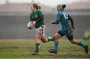17 March 2013; Niamh Briggs, Ireland, in action against Michela Sillari, Italy. Women's 6 Nations Rugby Championship, Italy v Ireland, Parabiago, Milan, Italy. Picture credit: Matt Browne / SPORTSFILE