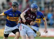 18 March 2013; Damian Hayes, Galway, in action against Conor O'Brien, Tipperary. Allianz Hurling League Division 1A, Galway v Tipperary, Pearse Stadium, Galway. Picture credit: Ray Ryan / SPORTSFILE