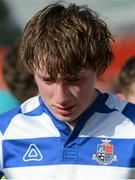 18 March 2013; Thomas Anglim, Rockwell College, shows his disappointment after defeat to Crescent College Comprehensive. Munster Schools Senior Cup Final, Crescent College Comprehensive v Rockwell College, Thomond Park, Limerick. Picture credit: Diarmuid Greene / SPORTSFILE