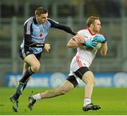 16 March 2013; Aidan Cassidy, Tyrone, in action against Paddy Andrews, Dublin. Allianz Football League, Division 1, Dublin v Tyrone, Croke Park, Dublin. Picture credit: Pat Murphy / SPORTSFILE