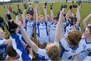 20 March 2013; Glenamaddy Community School players celebrate after victory over St Paul's High School. Tesco HomeGrown Post Primary School Junior A Final, Glenamaddy Community School, Co. Galway v St Paul's High School, Co. Armagh, Glenamaddy GAA Club, Galway. Picture credit: Diarmuid Greene / SPORTSFILE