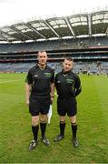 16 March 2013; Two members of the Rahoon Newcastle GAA Club, Alan Kelly and John Keane, before the game. Allianz Hurling League, Division 1A, Dublin v Limerick, Croke Park, Dublin. Picture credit: Ray McManus / SPORTSFILE