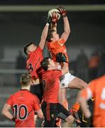 20 March 2013; Ethan Rafferty, Armagh, in action against Conor Gough, Down. Cadbury Ulster GAA Football Under 21 Championship, Quarter-Final, Armagh v Down, Athletic Grounds, Armagh. Picture credit: Oliver McVeigh / SPORTSFILE