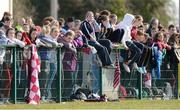 20 March 2013; Supporters during the game. Tesco HomeGrown Post Primary School Junior A Final, Glenamaddy Community School, Co. Galway v St Paul's High School, Co. Armagh, Glenamaddy GAA Club, Galway. Picture credit: Diarmuid Greene / SPORTSFILE