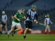 16 March 2013; Conor McCormack, Dublin, in action against Stephen Walsh, Limerick. Allianz Hurling League, Division 1A, Dublin v Limerick, Croke Park, Dublin. Picture credit: Ray McManus / SPORTSFILE