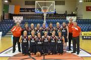 23 March 2013; The Singleton SuperValu Brunell team. Nivea Women’s SuperLeague Plate Final, Singleton SuperValu Brunell v Killester, National Basketball Arena, Tallaght, Dublin. Picture credit: Barry Cregg / SPORTSFILE