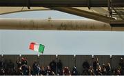 16 March 2013; An Italian flag is waved after an Italian score. RBS Six Nations Rugby Championship, Italy v Ireland, Stadio Olimpico, Rome, Italy. Picture credit: Brendan Moran / SPORTSFILE