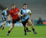 23 March 2013; Ger Brennan, Dublin, in action against Darren O'Hagan, Down. Allianz Football League, Division 1, Dublin v Down, Croke Park, Dublin. Photo by Sportsfile