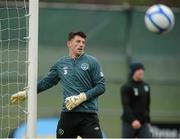 24 March 2013; Republic of Ireland's Keiren Westwood  in action during squad training ahead of their side's 2014 FIFA World Cup, Group C, qualifier match against Austria on Tuesday. Republic of Ireland Squad Training, Gannon Park, Malahide, Co. Dublin. Picture credit: David Maher / SPORTSFILE
