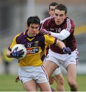 24 March 2013; Shane Roche, Wexford, in action against Fiontain O Curraoin, Galway. Allianz Football League, Division 2, Galway v Wexford, Pearse Stadium, Galway. Picture credit: Ray Ryan / SPORTSFILE
