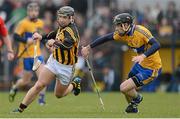 24 March 2013; Richie Hogan, Kilkenny, in action against Pattick Donnellan, Clare. Allianz Hurling League, Division 1A, Clare v Kilkenny, Cusack Park, Ennis, Co. Clare. Picture credit: Diarmuid Greene / SPORTSFILE
