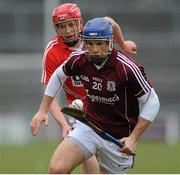 24 March 2013; Cyril Donnellan, Galway, in action against Lorcan McLoughlin, Cork. Allianz Hurling League, Division 1, Galway v Cork, Pearse Stadium, Galway. Picture credit: Ray Ryan / SPORTSFILE
