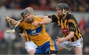 24 March 2013; Domhnall O'Donovan, Clare, in action against Aidan Fogarty, Kilkenny. Allianz Hurling League, Division 1A, Clare v Kilkenny, Cusack Park, Ennis, Co. Clare. Picture credit: Diarmuid Greene / SPORTSFILE