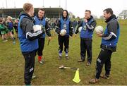 23 March 2013; AIB skills coaches, from left, Colm Cooper, Kerry, Kieran Joyce, Kilkenny, Michael Walsh, Waterford, Paul Flynn, Dublin, and Brendan Cummins, Tipperary during the AIB GAA Skills Day event at Balltinglass GAA Club. AIB, proud sponsors of the GAA Club Championships, joined up with the Wicklow junior football and hurling players to celebrate the club’s county success and acknowledge the role which the club plays in the community by supporting them in hosting the AIB GAA Skills event. Balltinglass GAA Club, Baltinglass, Co. Wicklow. Picture credit: Pat Murphy / SPORTSFILE
