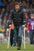 24 March 2013; Injured Cork player Eoin Cadogan makes his way to the team bench. Allianz Football League, Division 1, Kerry v Cork, Austin Stack Park, Tralee, Co. Kerry. Picture credit: Brendan Moran / SPORTSFILE