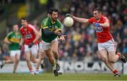 24 March 2013; Paul Galvin, Kerry, in action against Noel O'Leary, Cork. Allianz Football League, Division 1, Kerry v Cork, Austin Stack Park, Tralee, Co. Kerry. Picture credit: Brendan Moran / SPORTSFILE