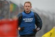 24 March 2013; Kerry's Colm Cooper warms up on the sideline before coming on as a substitute. Allianz Football League, Division 1, Kerry v Cork, Austin Stack Park, Tralee, Co. Kerry. Picture credit: Brendan Moran / SPORTSFILE