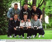 26 May 2003; Puma announced that it has signed an exclusive sponsorship agreement with six of Ireland's leading GAA Players. The announcement marks the first time that a sportswear company has delared that it has signed contracts with individual GAA players where they will benefit financially from the arrangement. The players involved in the agreement, are, back from left, Dara O'Cinneide, Kerry, D.J Carey, Kilkenny and Kieran McGeeney, Armagh, Front from left, Michael Donnellan, Galway, Henry Shefflin, Kilkenny and Trevor Giles, Meath. Picture credit; Brendan Moran / SPORTSFILE