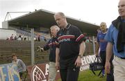 7 June 2003; Cork Manager Larry Tompkins leaves the field after defeat to Roscommon. Bank of Ireland Senior Football Championship qualifier, Roscommon v Cork, Dr Hyde Park, Roscommon. Picture credit; Matt Browne / SPORTSFILE *EDI*