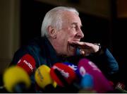 25 March 2013; Republic of Ireland manager Giovanni Trapattoni speaking to the media during a press conference ahead of their side's 2014 FIFA World Cup, Group C, qualifier match against Austria on Tuesday. Republic of Ireland Squad Press Conference, Grand Hotel, Malahide, Co. Dublin. Picture credit: David Maher / SPORTSFILE