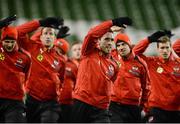 25 March 2013; Austria captain Christian Fuchs, centre, and his team-mates in action during squad training ahead of their side's 2014 FIFA World Cup, Group C, qualifier match against the Republic of Ireland on Tuesday. Austria Squad Training, Aviva Stadium, Lansdowne Road, Dublin. Picture credit: David Maher / SPORTSFILE