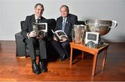 26 March 2013; Humphrey Kelleher, left, and Uachtarán Chumann Lúthchleas Gael Liam Ó Néill in attendance at the book launch of 'GAA Family Silver' by Humphrey Kelleher. Croke Park, Dublin. Picture credit: Barry Cregg / SPORTSFILE