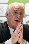 27 March 2013; Republic of Ireland manager Giovanni Trapattoni during a press conference following last night's 2014 FIFA World Cup Qualifier, Group C, game against Austria. Republic of Ireland Squad Press Conference, Three Head Office, Dublin. Picture credit: David Maher / SPORTSFILE