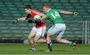 27 March 2013; Conor Dorman, Cork, in action against Francis O'Riordan, Limerick. Cadbury Munster GAA Football Under 21 Championship Semi-Final, Limerick v Cork, Gaelic Grounds, Limeick. Picture credit: Diarmuid Greene / SPORTSFILE