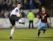 28 March 2013; Richie Towell, Dundalk, in action against David Cassidy, Drogheda United. Airtricity League Premier Division, Dundalk v Drogheda United, Oriel Park, Dundalk, Co. Louth. Photo by Sportsfile