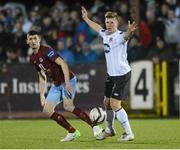 28 March 2013; Gavin Brennan, Drogheda United, in action against John Sullivan, Dundalk. Airtricity League Premier Division, Dundalk v Drogheda United, Oriel Park, Dundalk, Co. Louth. Photo by Sportsfile