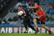 17 March 2013; Shane Curran, St Brigid's, in action against Ted Furman, Ballymun Kickhams. AIB GAA Football All-Ireland Senior Club Championship Final, Ballymun Kickhams, Dublin v St Brigid's, Roscommon. Croke Park, Dublin. Picture credit: Brian Lawless / SPORTSFILE