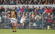 24 March 2013; Eoin Larkin, Kilkenny, prepares to take a free. Allianz Hurling League, Division 1A, Clare v Kilkenny, Cusack Park, Ennis, Co. Clare. Picture credit: Diarmuid Greene / SPORTSFILE