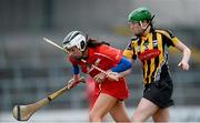 31 March 2013; Aisling Thompson, Cork, in action against Denise Gaule, Kilkenny. Irish Daily Star National Camogie League, Division 1, Group 1, Kilkenny v Cork, Nowlan Park, Kilkenny. Picture credit: Brian Lawless / SPORTSFILE