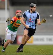 31 March 2013; Conal Keaney, Dublin, in action against Shane Kavanagh, Carlow. Allianz Hurling League, Division 1B, Dublin v Carlow, Parnell Park, Dublin. Picture credit: Tomas Greally / SPORTSFILE