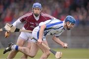 31 March 2013; Michael Walsh, Waterford, in action against Cyrill Donnellan, Galway. Allianz Hurling League, Division 1A, Waterford v Galway. Walsh Park, Waterford. Picture credit: Stephen McCarthy / SPORTSFILE