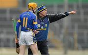 31 March 2013; Tipperary manager Eamon O'Shea issues instructions to Lar Corbett during the game. Allianz Hurling League, Division 1A, Tipperary v Clare, Semple Stadium, Thurles, Co. Tipperary. Picture credit: Diarmuid Greene / SPORTSFILE