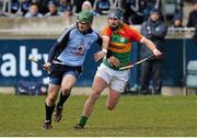 31 March 2013; Conor Mc Cormack, Dublin, in action against Des Shaw, Carlow. Allianz Hurling League, Division 1B, Dublin v Carlow, Parnell Park, Dublin. Picture credit: Tomas Greally / SPORTSFILE