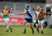 31 March 2013; Stephen Hiney, Dublin, in action against Shane Kavanagh, Carlow. Allianz Hurling League, Division 1B, Dublin v Carlow, Parnell Park, Dublin. Picture credit: Tomas Greally / SPORTSFILE