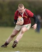 31 March 2013; David Carney, Roscrea. Provincial Towns Cup, Semi-Final, Roscrea v Longford, Edenderry RFC, Edenderry, Co. Offaly. Picture credit: David Maher / SPORTSFILE