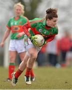 31 March 2013; Kathryn Sullivan, Mayo. TESCO HomeGrown Ladies National Football League, Division 1, Round 6, Meath v Mayo, Boardsmill, Trim, Co. Meath. Picture credit: Brendan Moran / SPORTSFILE