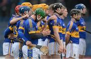 31 March 2013; Tipperary players during the national anthem. Allianz Hurling League, Division 1A, Tipperary v Clare, Semple Stadium, Thurles, Co. Tipperary. Picture credit: Diarmuid Greene / SPORTSFILE
