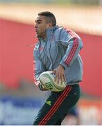 3 April 2013; Munster's Simon Zebo in action during squad training ahead of their Heineken Cup quarter-final against Harlequins on Sunday. Munster Rugby Squad Training, Musgrave Park, Cork. Picture credit: Diarmuid Greene / SPORTSFILE