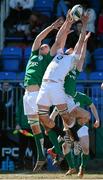 3 April 2013; Ross Molony, Ireland, in action against Tom Ellis, England. U19 Friendly, Ireland U19 v England U19, Donnybrook Stadium, Donnybrook, Dublin. Picture credit: Brian Lawless / SPORTSFILE