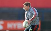 3 April 2013; Munster's Ronan O'Gara in action during squad training ahead of their Heineken Cup quarter-final against Harlequins on Sunday. Munster Rugby Squad Training, Musgrave Park, Cork. Picture credit: Diarmuid Greene / SPORTSFILE