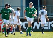 3 April 2013; Peter Robb, Ireland, after scoring his side's second try. U19 Friendly, Ireland U19 v England U19, Donnybrook Stadium, Donnybrook, Dublin. Picture credit: Brian Lawless / SPORTSFILE