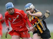 31 March 2013; Shelly Farrell, Kilkenny, in action against Rena Buckley, Cork. Irish Daily Star National Camogie League, Division 1, Group 1, Kilkenny v Cork, Nowlan Park, Kilkenny. Picture credit: Brian Lawless / SPORTSFILE